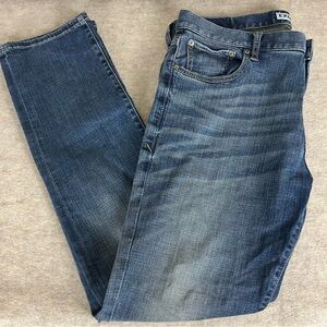Express Men's Rocco Slim Leg Slim Fit Blue Jeans - Size 34 x 32